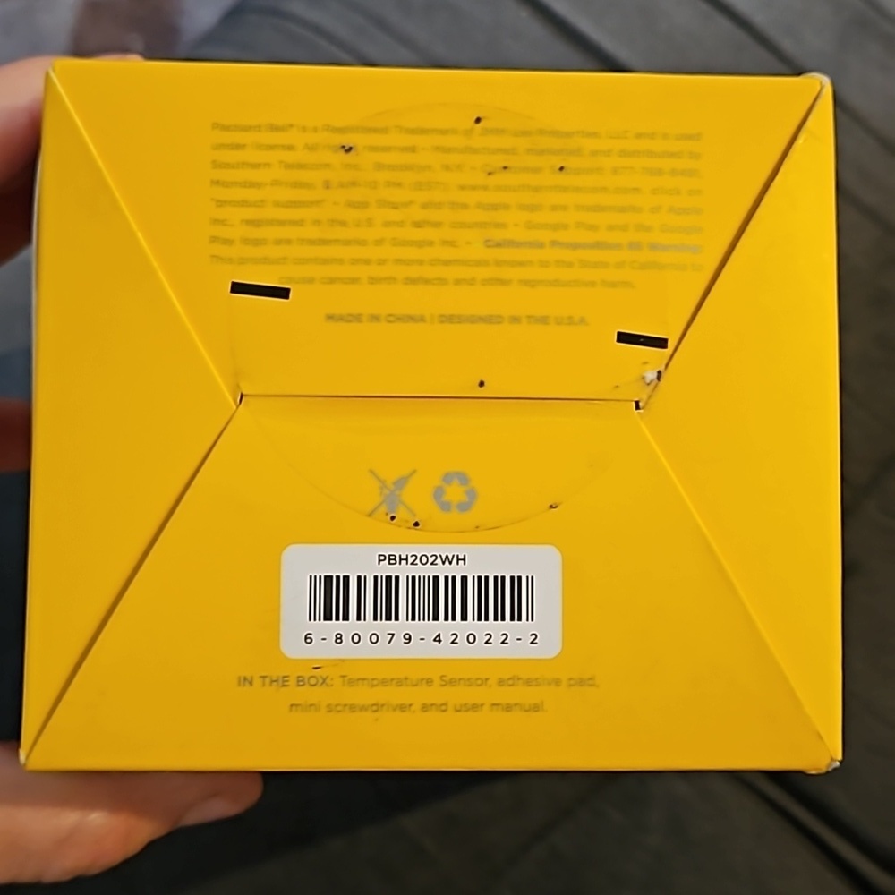 Packard Bell Wi-Fi Temperature Sensor Compatible With Amazon Alexa And Google - Picture 6 of 11